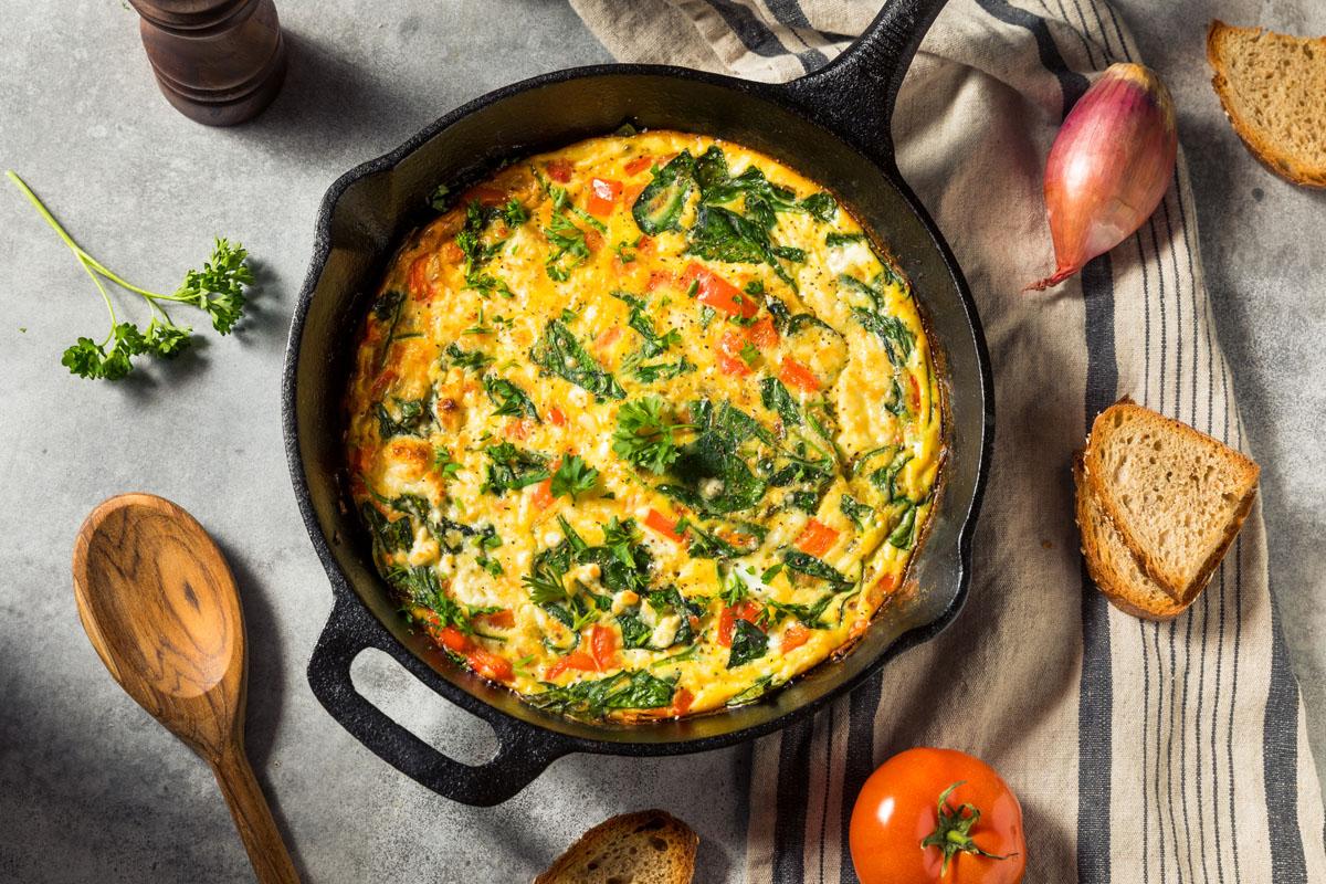 Faire le plein de glucides - omelette aux légumes